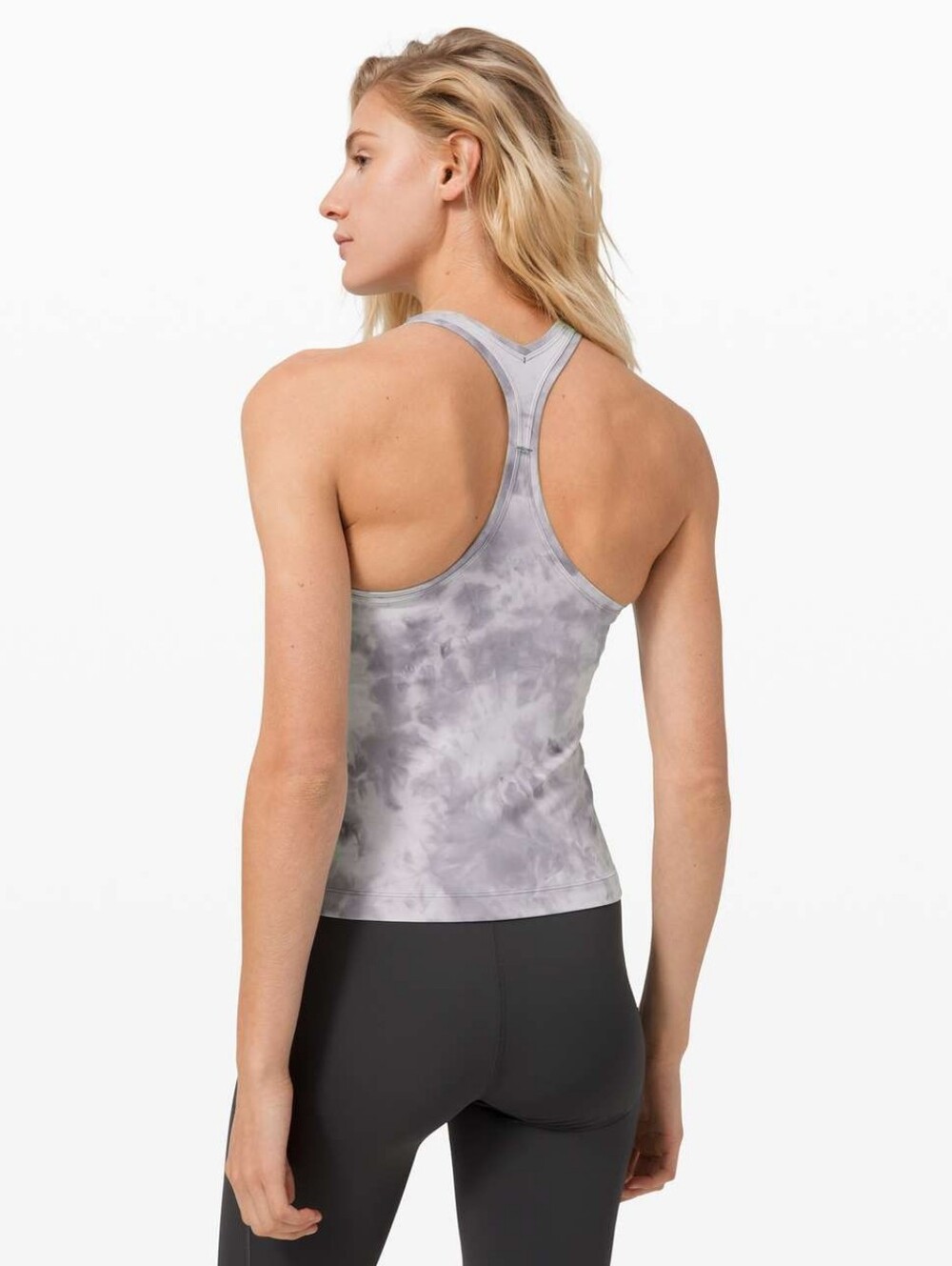Lululemon Cool Racerback Shorter *Nulu Diamond Dye Stargaze Pitch Grey